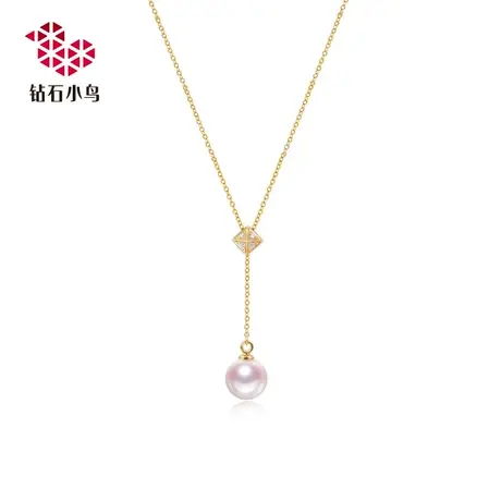 Zbird/钻石小鸟18K金 7.5-8mm AKOYA海水珍珠套链-逐梦-NH336图片