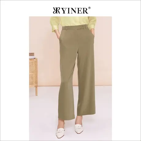【醋酸系列】YINER音儿女装夏季休闲裤通勤长裤商品大图