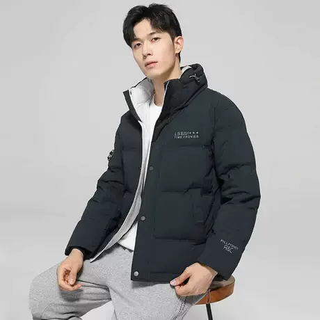 雪中飞羽绒服男短款轻薄2024春季立领新款时尚休闲保暖防风外套潮图片