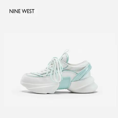 Nine West/玖熙原创漂浮大底增高老爹鞋2024年春季新款厚底休闲鞋图片