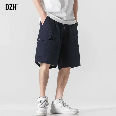 男士休闲工装短裤男夏季薄款美式五分裤宽松裤子夏天半截裤中裤男商品大图