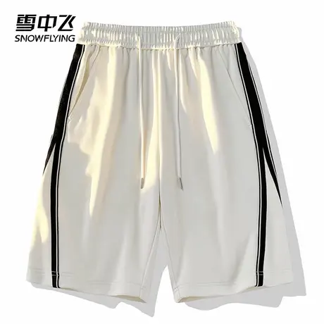 雪中飞休闲裤2025春夏新款宽松男士款日常简约户外休闲运动五分裤图片