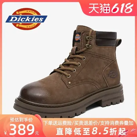 Dickies马丁靴男2025新款夏季男鞋工装男靴春夏男士英伦高帮靴子商品大图