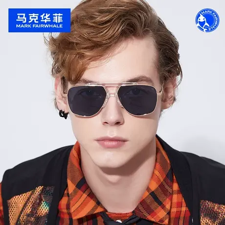 MARK马克华菲男款飞行员眼镜偏光防紫外线太阳镜双梁墨镜男开车潮图片