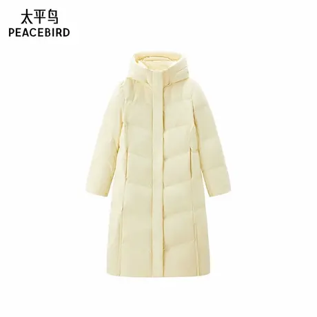 太平鸟长款收腰羽绒服图片