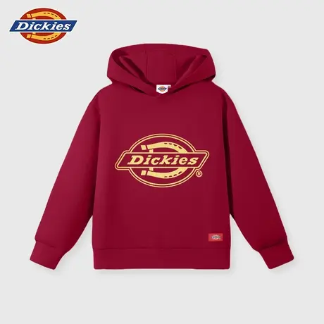 Dickies童装男童卫衣男孩秋季2025新款上衣儿童美式潮牌连帽秋装A商品大图