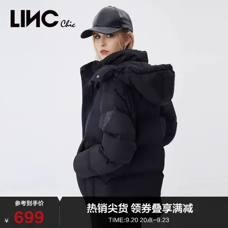 LINCCHIC金羽杰羽绒服女潮酷面包服短款羽绒服女冬季Y21802205Y图片