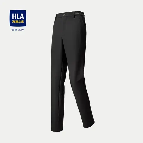 HLA/海澜之家六维弹力休闲裤23秋季新商务直筒修身中腰简约裤子男商品大图