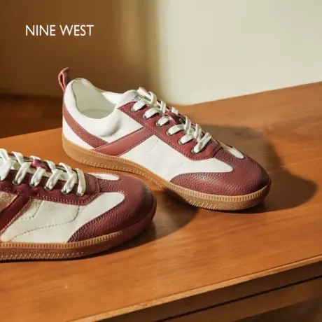 Nine West/玖熙复古德训鞋女2025秋季新款厚底休闲鞋百搭阿甘鞋商品大图