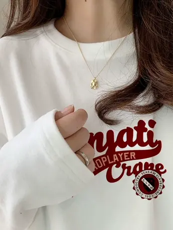 德绒仿棉长袖t恤女2023新款今年流行春秋装冬季内搭打底衫上衣服商品大图