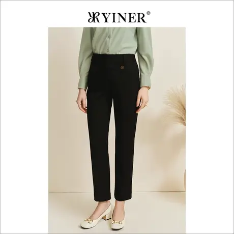 YINER音儿专柜女装2022冬季新款休闲裤8C32520420商品大图