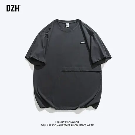 男士重磅t恤男短袖夏季薄款美式潮牌纯棉版型体恤2023新款打底衫商品大图