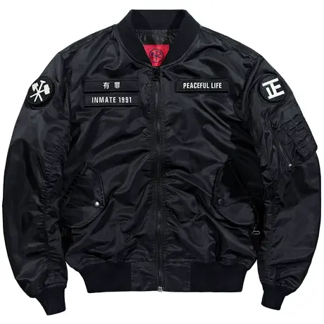 VIP春秋ma1飞行员夹克男士中国风刺绣棒球服大码薄款工装外套国潮商品大图