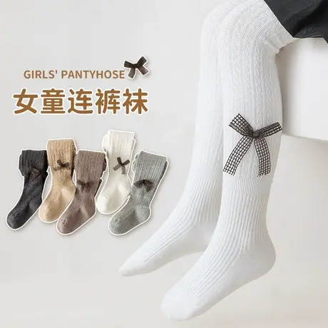 儿童连裤袜春秋季女童打底裤加绒加厚秋冬外穿洋气宝宝打底袜春款商品大图
