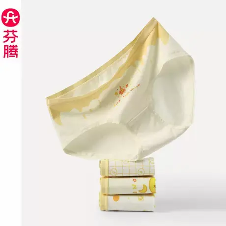芬腾内裤女纯棉抗菌卡通可爱提臀2025新款全棉布朗熊联名三角裤头商品大图