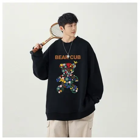 新款圆领长袖卫衣潮流ins青少年时尚宽松舒适百搭帅气外穿上衣服商品大图