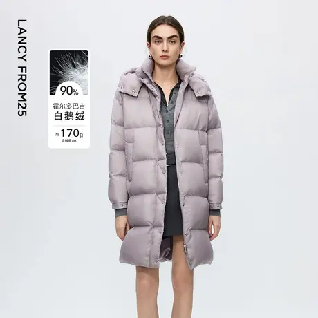 【轻羽45°云系列】朗姿霍尔多巴吉鹅绒羽绒服连帽2025年冬季新款商品大图