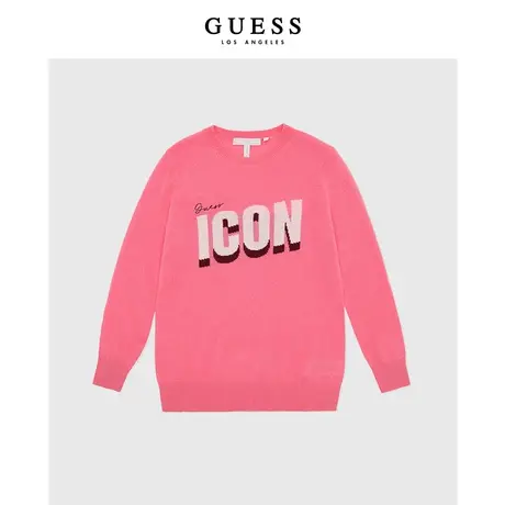 GUESS  女士潮牌宽松休闲山羊绒衫针织衫-W2BR24Z31M0商品大图