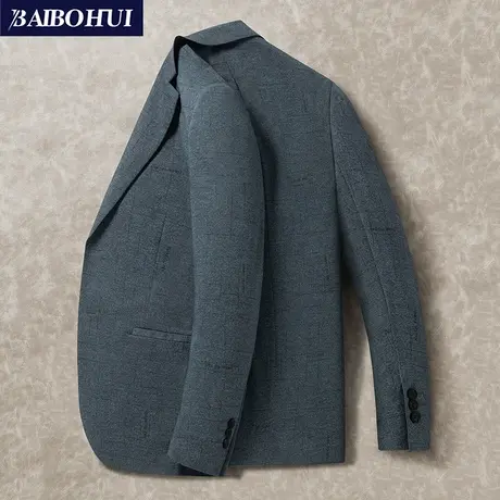 春季新款灰色休闲西服男士薄款商务百搭小西装外套时尚单件上衣潮图片