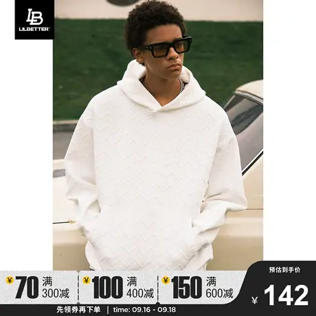 lilbetter连帽卫衣男款2023秋季新款男装复古上衣美式西海岸外套图片