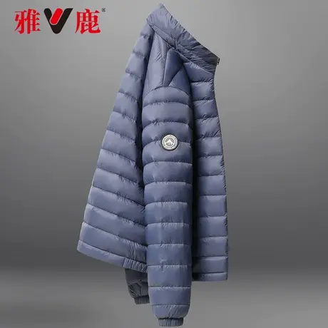 雅鹿轻薄羽绒服男2023年新款短款立领冬季男士薄款零压保暖外套d图片