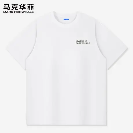 【重磅纯棉】马克华菲美式潮流短袖男款2025新款青少年运动T恤衫X图片