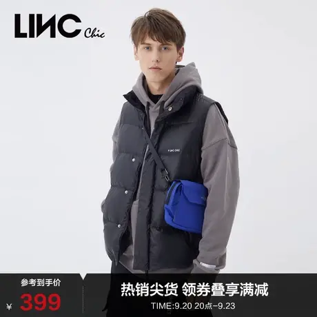 LINCCHIC金羽杰羽绒服男女同款短款羽绒服马甲女款外套N21805217图片