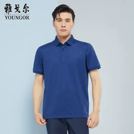 雅戈尔奥莱 商场同款男士短袖T恤新款官方正品商务休闲短袖POLO衫商品大图