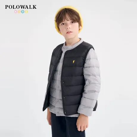 POLOWALK童装儿童马甲冬季2025新款男童女童羽绒服马夹外套背心商品大图