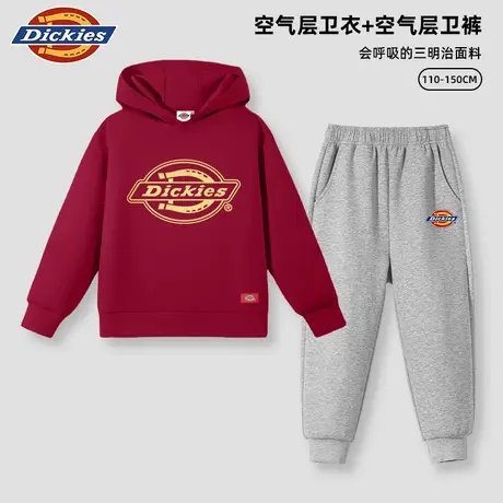 Dickies童装男童秋季套装儿童美式运动服女孩2025新款连帽卫衣潮A商品大图