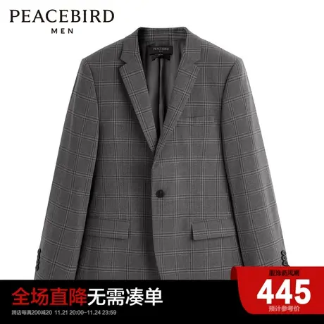 太平鸟男装  西装休闲日常男士时尚西服B1BAC3X09图片