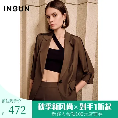 恩裳夏季针织吊带黑色斜肩性感内搭打底背心女商品大图