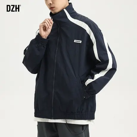 男士秋季外套工装夹克男春秋款潮流男装2024新款休闲宽松翻领上衣商品大图