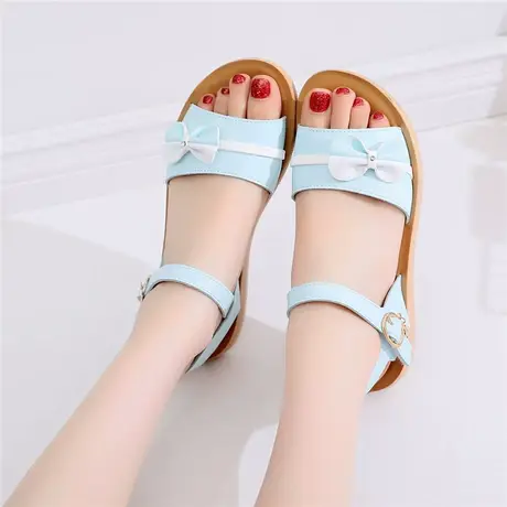 2023夏季新款少女孩中大童软底沙滩鞋韩版百搭初中小学生仙女凉鞋商品大图