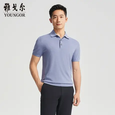 【商场同款】雅戈尔男士短袖T恤夏季新款官方商务休闲短袖POLO衫图片