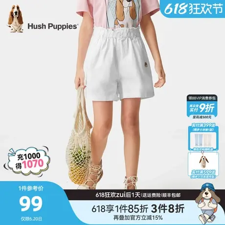 暇步士童装女童短裤夏季新款中大童宝宝甜美五分裤儿童透气沙滩裤商品大图