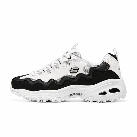 Skechers斯凯奇女黑白拼色老爹鞋休闲高回弹运动鞋商场同款149792商品大图