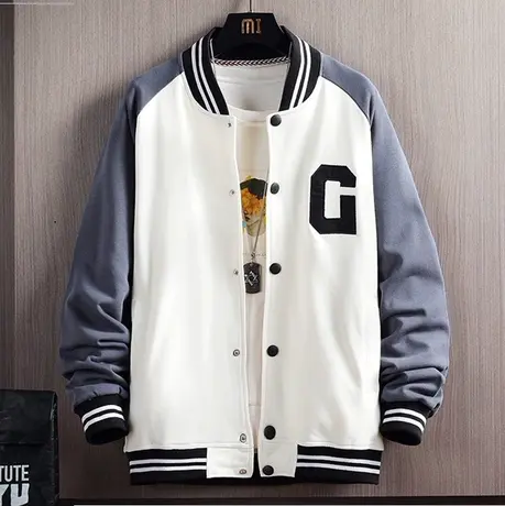 外套男春秋2023新款青少年学生上衣服韩版潮流春装休闲夹克棒球服商品大图