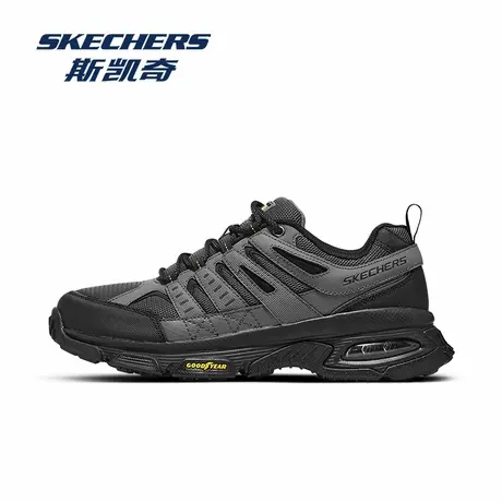 Skechers/斯凯奇闪穿鞋男鞋秋季新款一脚蹬运动鞋户外休闲网面鞋商品大图