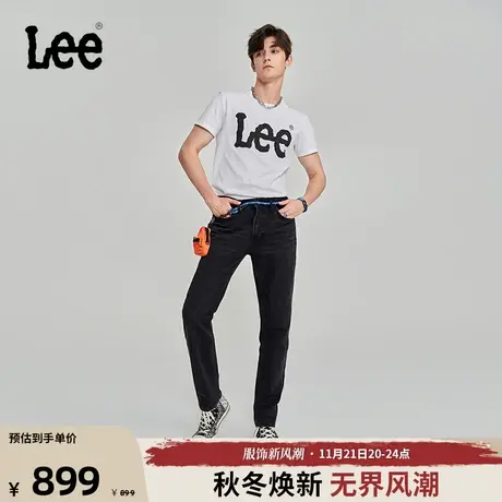 Lee商场同款23秋冬新品731舒适锥形黑灰色男牛仔裤潮LMB1007313YS图片
