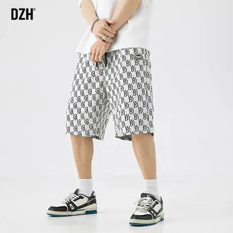 男士夏威夷沙滩短裤男潮牌夏季设计感小众休闲五分裤宽松弹力裤子商品大图
