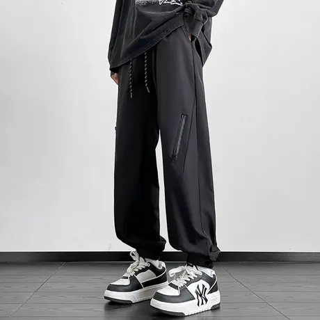 三防美式冲锋裤男户外休闲束脚长裤男青少年春季新款九分运动裤子图片