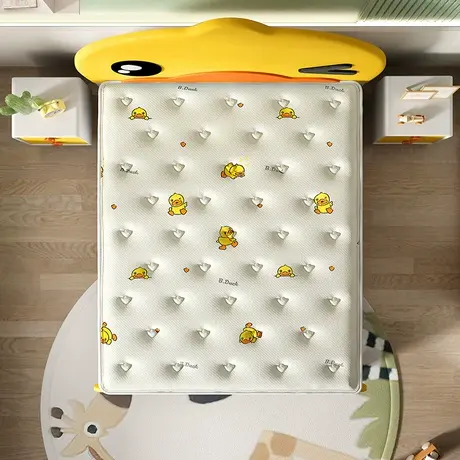 【全友XB.Duck联名款】全友家居家用抑菌防螨护脊儿童床垫商品大图