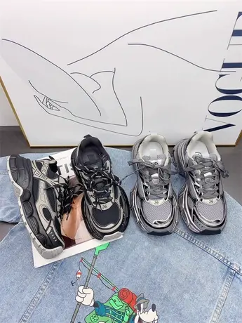 欧货炸街巴黎老爹鞋子女显脚小2024新款春秋爆款跑步休闲运动鞋潮图片