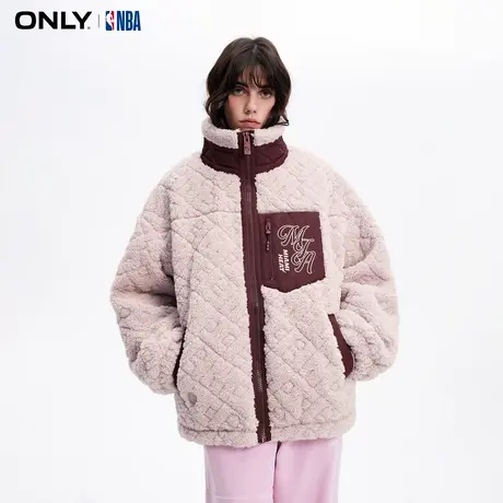 【直播专享】ONLY2024春季新款NBA联名款宽松棉服女|124122009商品大图
