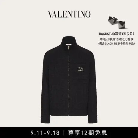 【12期免息】华伦天奴VALENTINO男士 VLOGO SIGNATURE 粗花呢外套商品大图