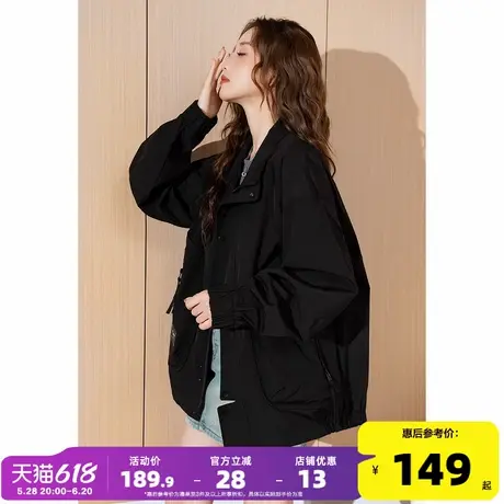 唐狮2025新款冲锋少年上衣翻领简约时尚百搭韩系穿搭秋季外套yc图片
