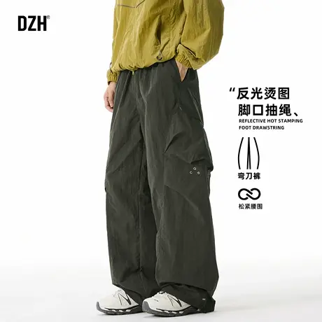 青少年户外运动速干裤子男款2025新款秋季运动裤防泼水长裤伞兵裤商品大图