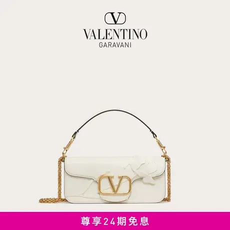 【24期免息】华伦天奴VALENTINO女士 LOCO 花朵嵌饰小牛皮手袋商品大图