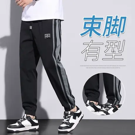 男士休闲裤春夏卫裤韩版ins潮流束脚运动裤男生宽松裤子男长裤子商品大图